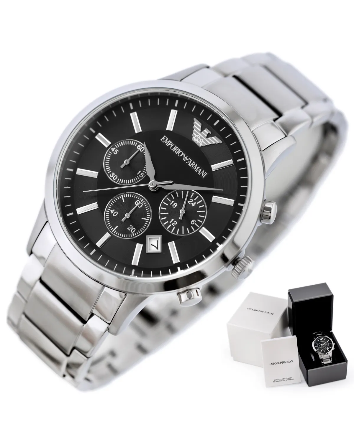 ZEGAREK MĘSKI EMPORIO ARMANI AR2434 - RENATO + BOX