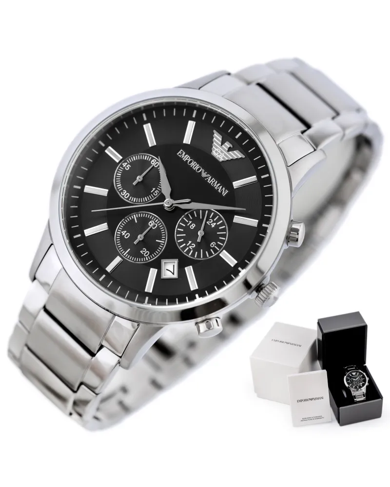 ZEGAREK MĘSKI EMPORIO ARMANI AR2434 - RENATO + BOX