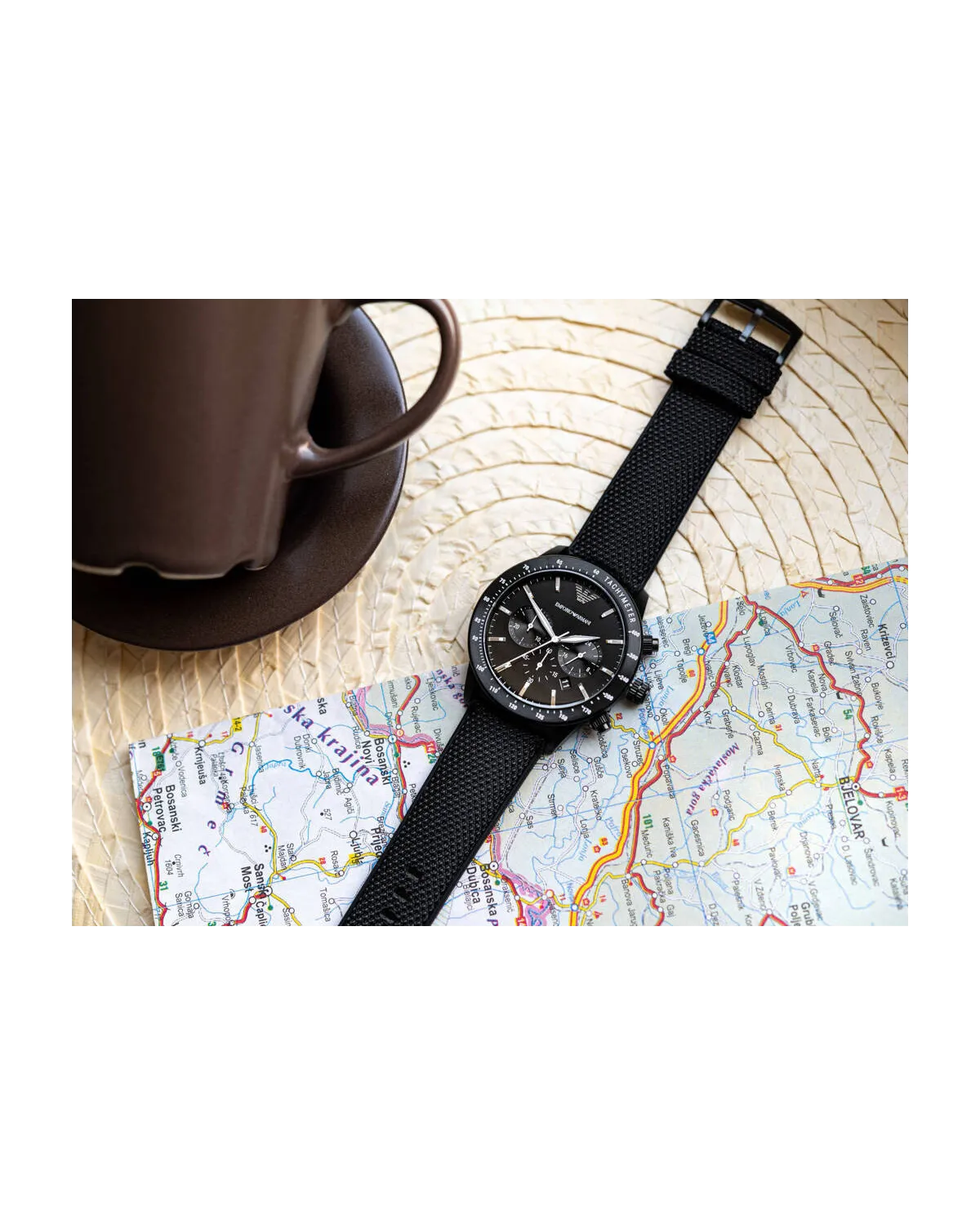 ZEGAREK MĘSKI EMPORIO ARMANI AR11453 - MARIO (zi051a) + BOX