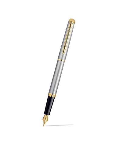 Długopis i Pi&oacute;ro Waterman Hemisphere stalowy GT w Pudełku z Grawerem (S0920370/4)