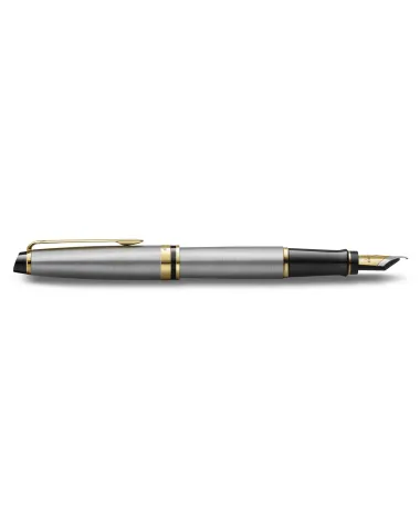Długopis i Pi&oacute;ro Waterman Expert stalowy GT w Pudełku z Grawerem (S0952000/2)