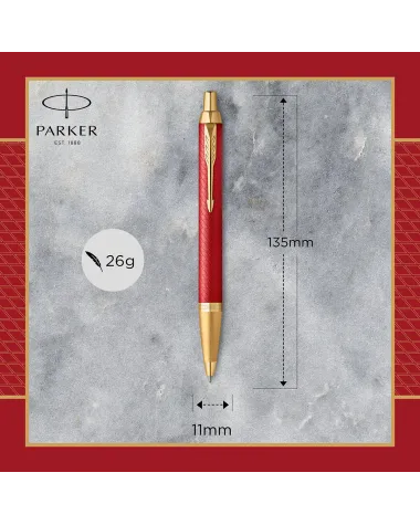 Długopis Parker IM Premium Czerwony GT w Pudełku z Grawerem (2143644/2) Długopis Parker IM Premium Czerwony GT w Pudełku z Grawerem (2143644/2)