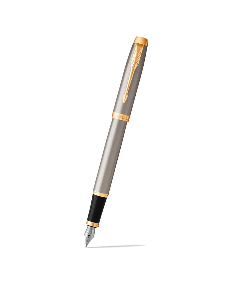 Długopis i Pi&oacute;ro Parker IM Brushed Metal GT w Pudełku z Grawerem (1931670/12)