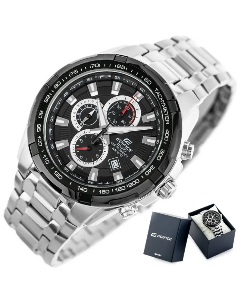 ZEGAREK MĘSKI CASIO EDIFICE EFR-539D-1A - 10ATM (zd114a) + BOX