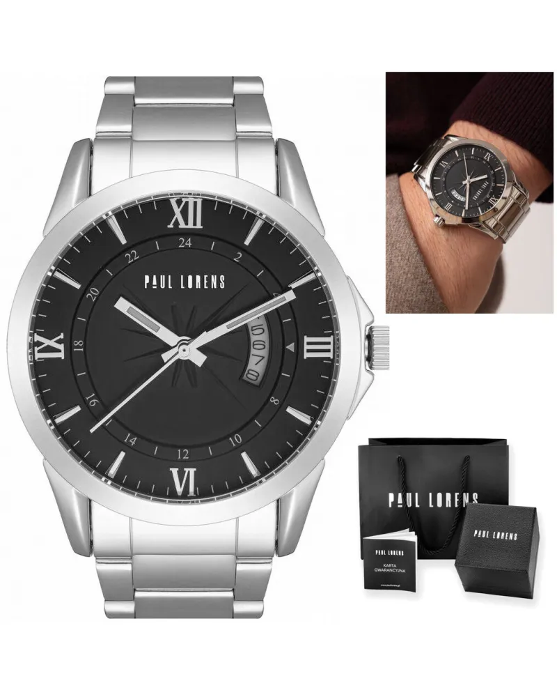 ZEGAREK MĘSKI PAUL LORENS -  PL3844B3-1C1  (zg371d) + BOX