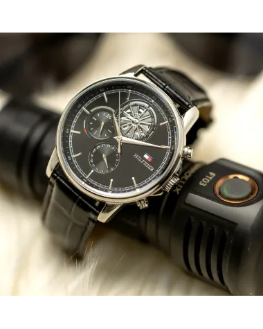 ZEGAREK MĘSKI TOMMY HILFIGER 1710605 Steward Open Heart + BOX