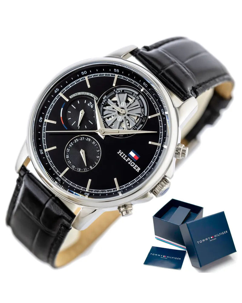 ZEGAREK MĘSKI TOMMY HILFIGER 1710605 Steward Open Heart + BOX