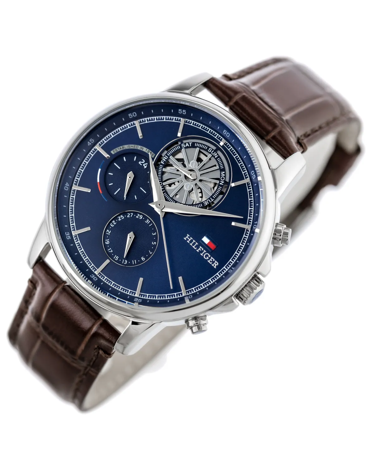 ZEGAREK MĘSKI TOMMY HILFIGER 1710629 Steward Open Heart + BOX