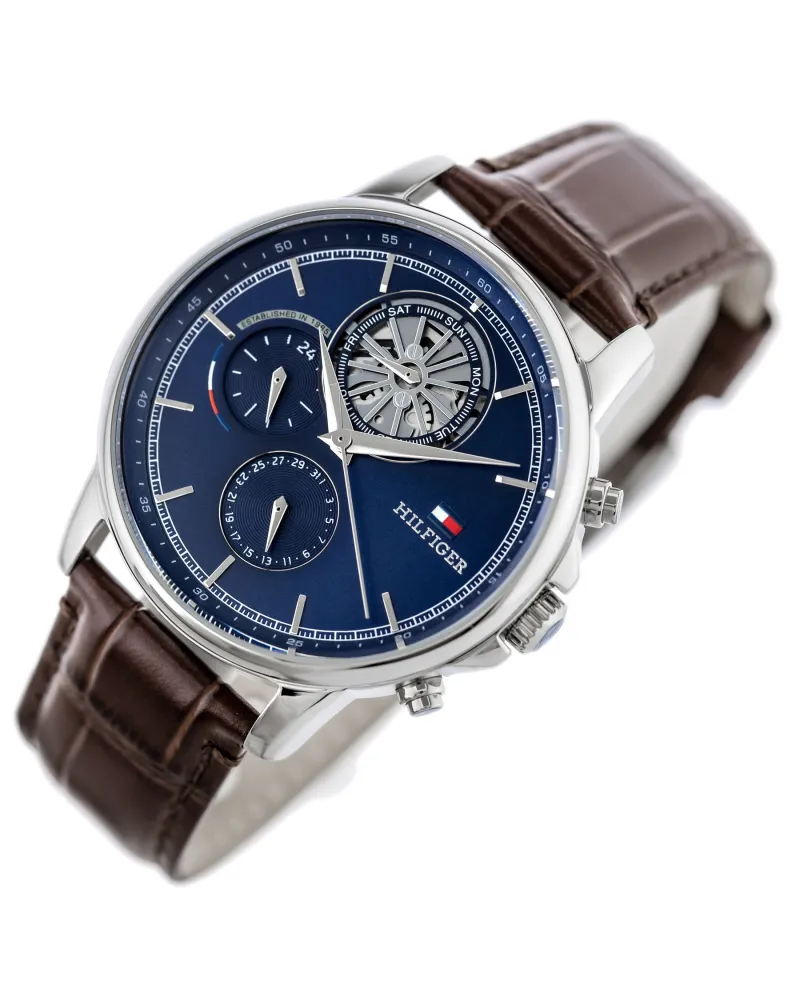 ZEGAREK MĘSKI TOMMY HILFIGER 1710629 Steward Open Heart + BOX