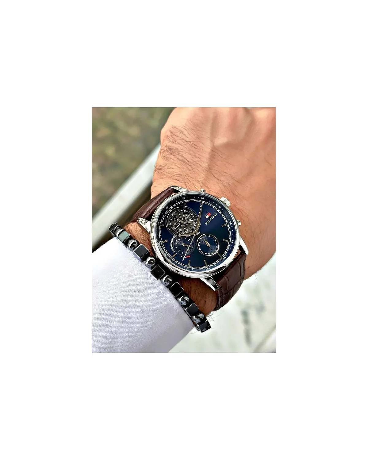 ZEGAREK MĘSKI TOMMY HILFIGER 1710629 Steward Open Heart + BOX