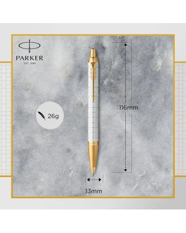 Długopis Parker IM Premium Perłowy GT w Pudełku z Grawerem (2143643/2) Długopis Parker IM Premium Perłowy GT w Pudełku z Grawerem (2143643/2)