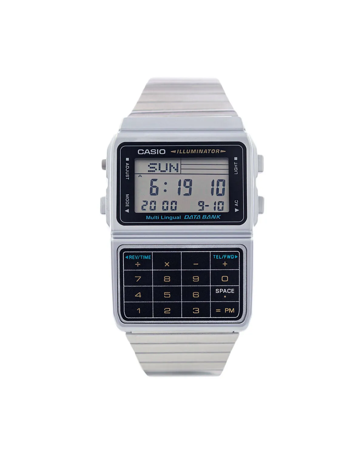 ZEGAREK MĘSKI CASIO VINTAGE DATABANK DBC-611-1D + BOX
