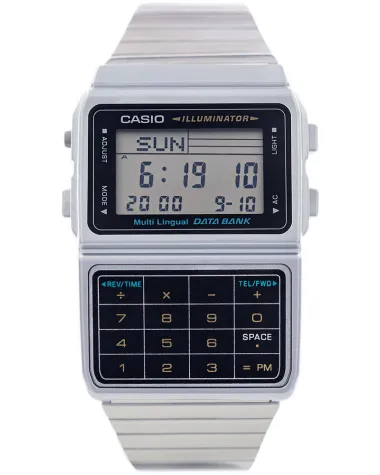 ZEGAREK MĘSKI CASIO VINTAGE DATABANK DBC-611-1D + BOX