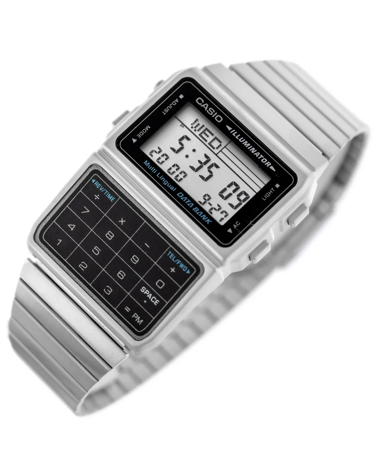 ZEGAREK MĘSKI CASIO VINTAGE DATABANK DBC-611-1D + BOX