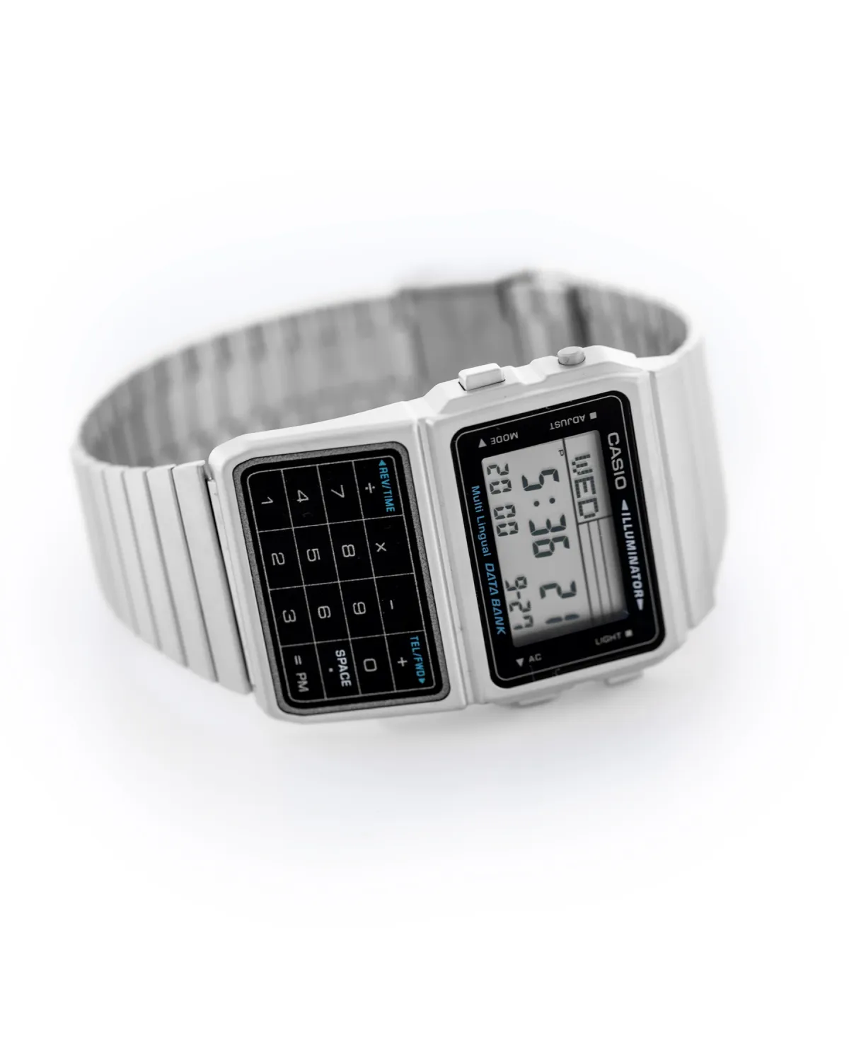 ZEGAREK MĘSKI CASIO VINTAGE DATABANK DBC-611-1D + BOX