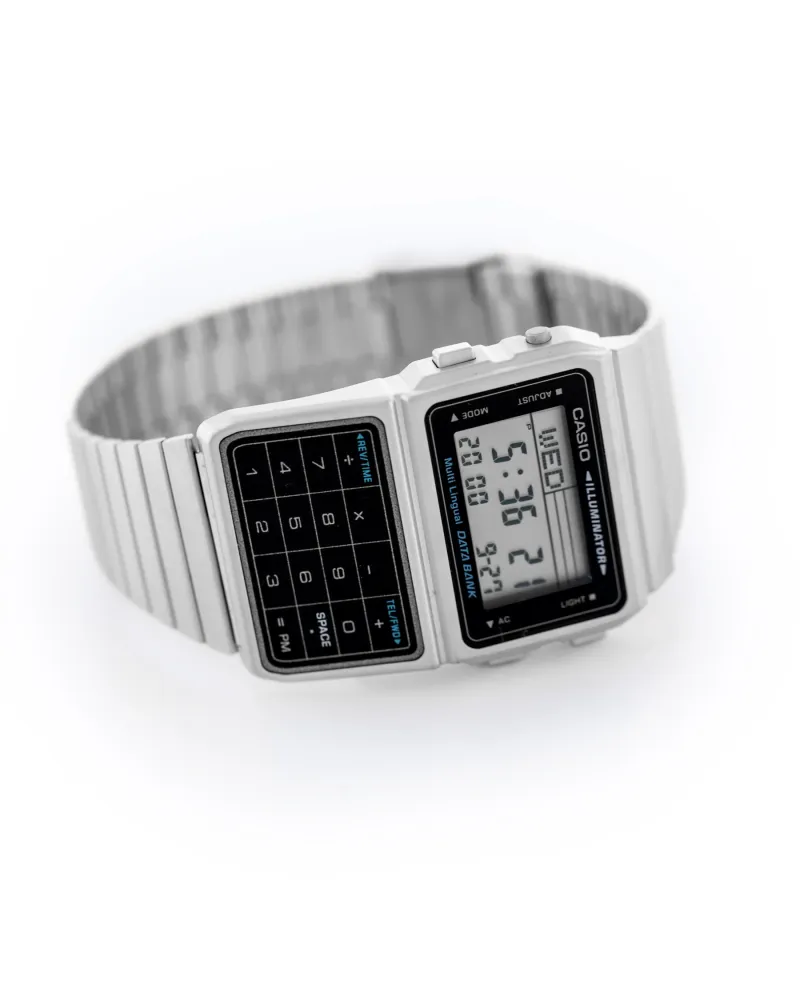 ZEGAREK MĘSKI CASIO VINTAGE DATABANK DBC-611-1D + BOX
