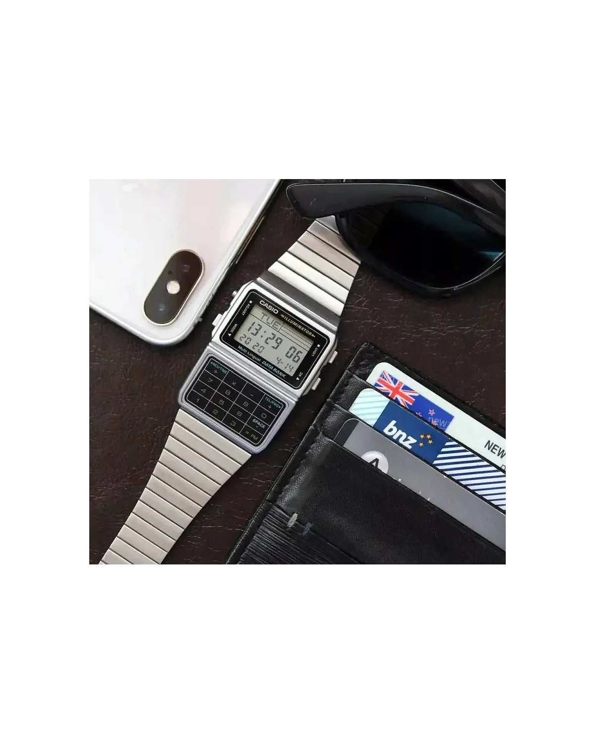 ZEGAREK MĘSKI CASIO VINTAGE DATABANK DBC-611-1D + BOX