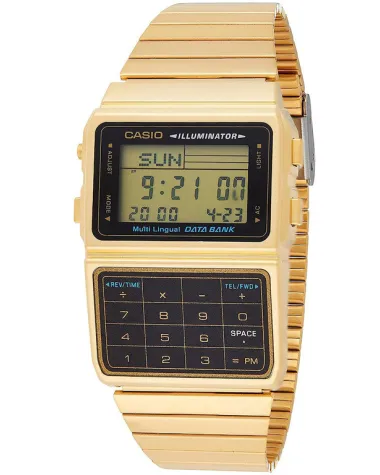 ZEGAREK MĘSKI CASIO VINTAGE DATABANK DBC-611G-1 (zd163a) + BOX