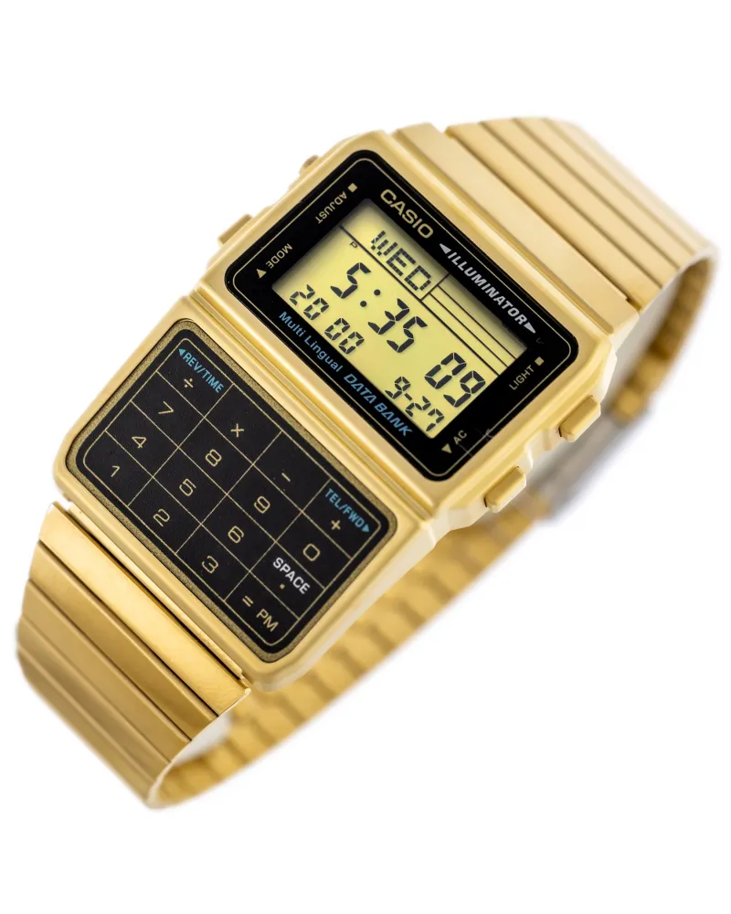ZEGAREK MĘSKI CASIO VINTAGE DATABANK DBC-611G-1 (zd163a) + BOX