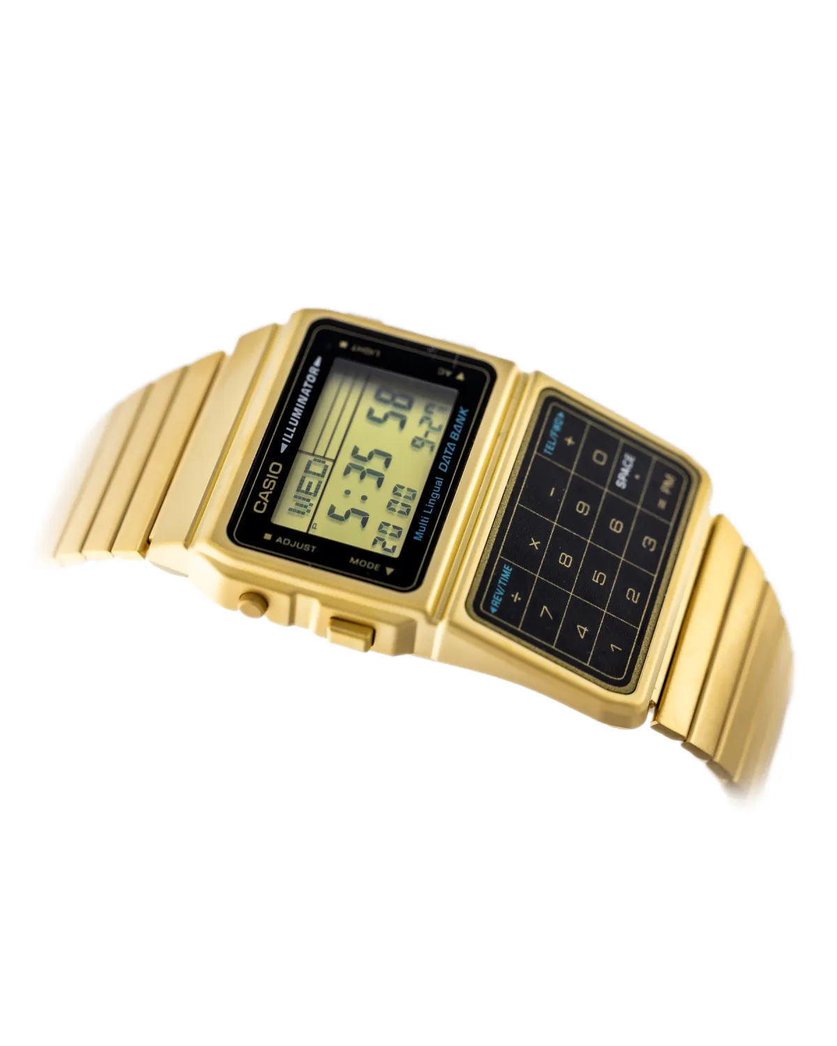 ZEGAREK MĘSKI CASIO VINTAGE DATABANK DBC-611G-1 (zd163a) + BOX