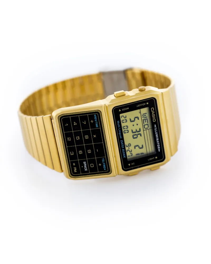 ZEGAREK MĘSKI CASIO VINTAGE DATABANK DBC-611G-1 (zd163a) + BOX