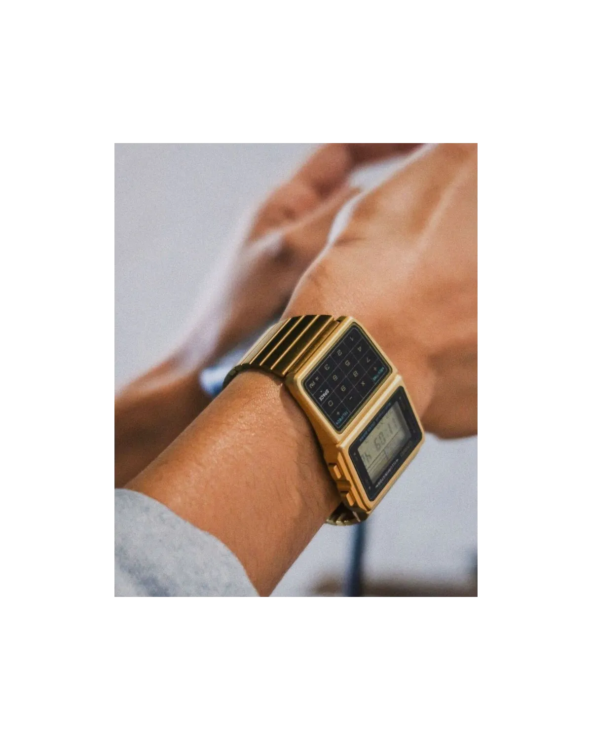 ZEGAREK MĘSKI CASIO VINTAGE DATABANK DBC-611G-1 (zd163a) + BOX