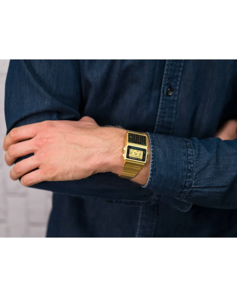 ZEGAREK MĘSKI CASIO VINTAGE DATABANK DBC-611G-1 (zd163a) + BOX