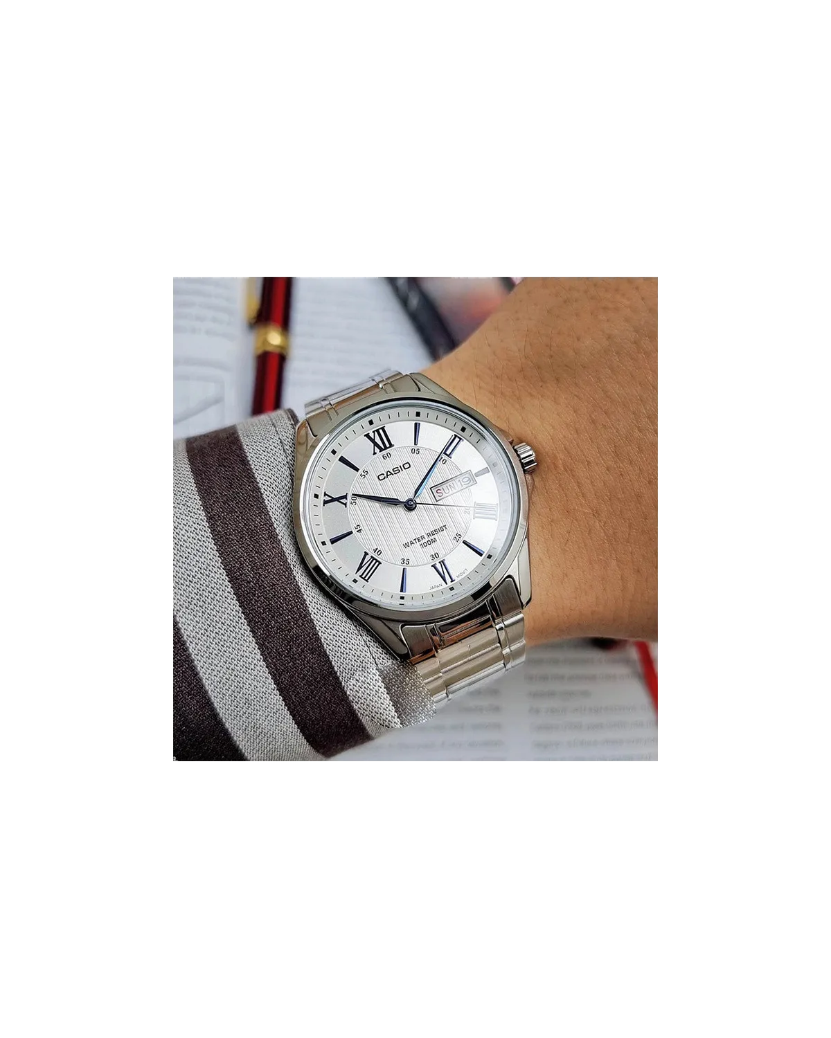 ZEGAREK MĘSKI CASIO MTP-1384D-7A2 (zd108b) + BOX