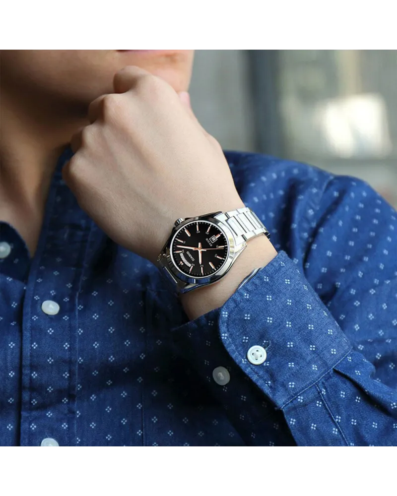 ZEGAREK MĘSKI CASIO MTP-1370D-1A2V (zd025a) + BOX