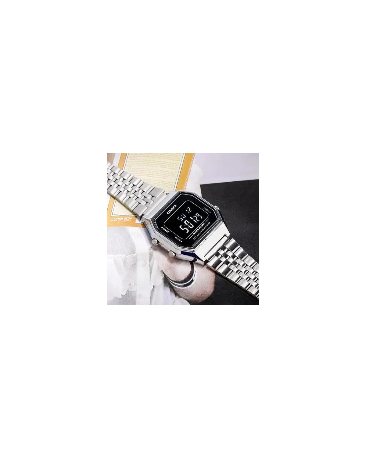 ZEGAREK DAMSKI CASIO LA680WA-1B  VINTAGE + BOX