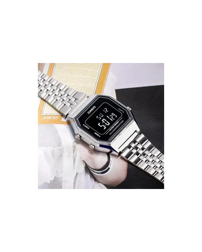 ZEGAREK DAMSKI CASIO LA680WA-1B  VINTAGE + BOX