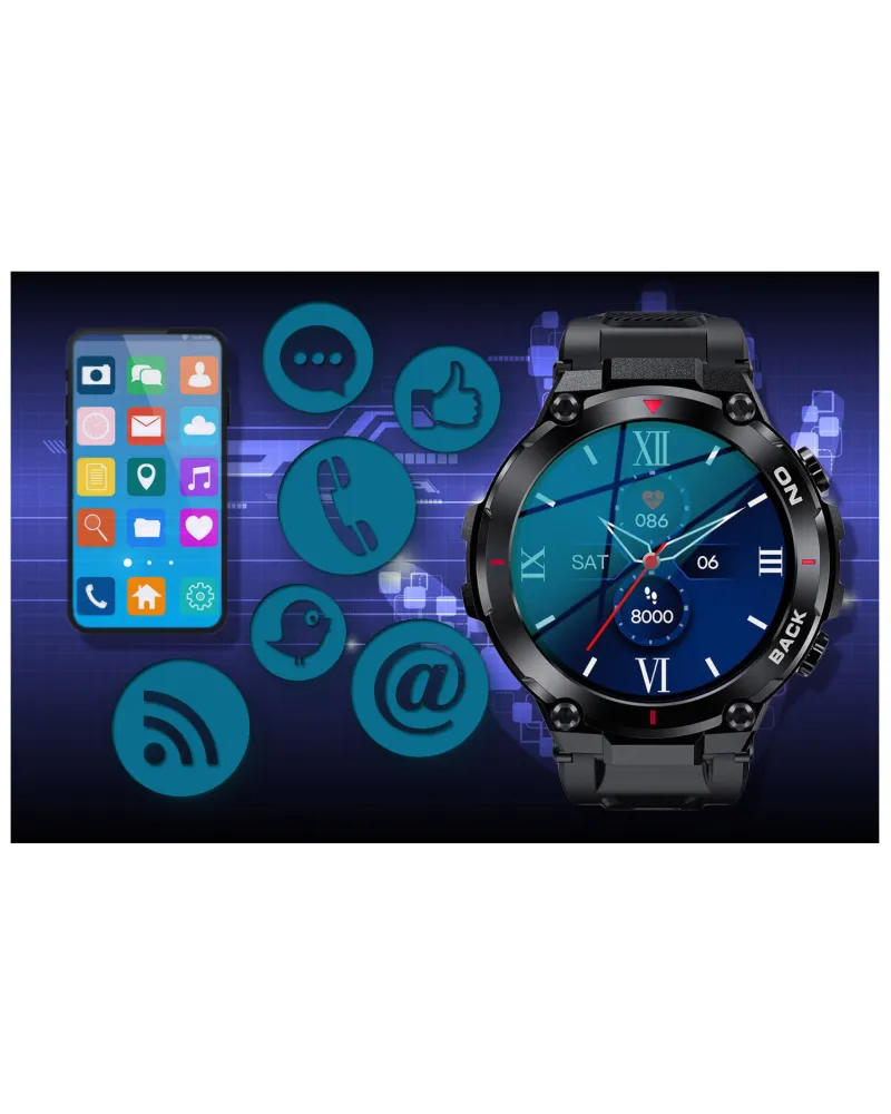 SMARTWATCH MĘSKI GRAVITY GT8-1 - z GPS (sg017a) SMARTWATCH MĘSKI GRAVITY GT8-1 - z GPS (sg017a)