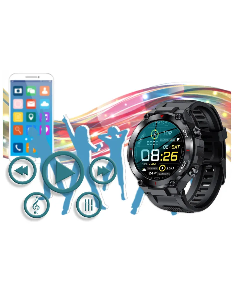 SMARTWATCH MĘSKI GRAVITY GT8-1 - z GPS (sg017a) SMARTWATCH MĘSKI GRAVITY GT8-1 - z GPS (sg017a)