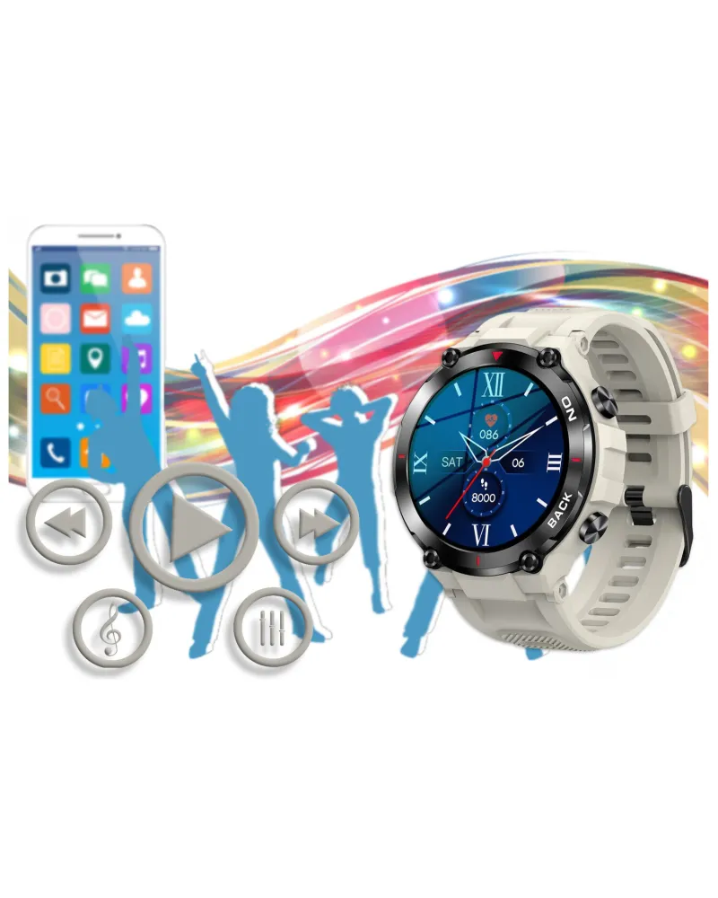 SMARTWATCH MĘSKI GRAVITY GT8-4 - z GPS (sg017d)