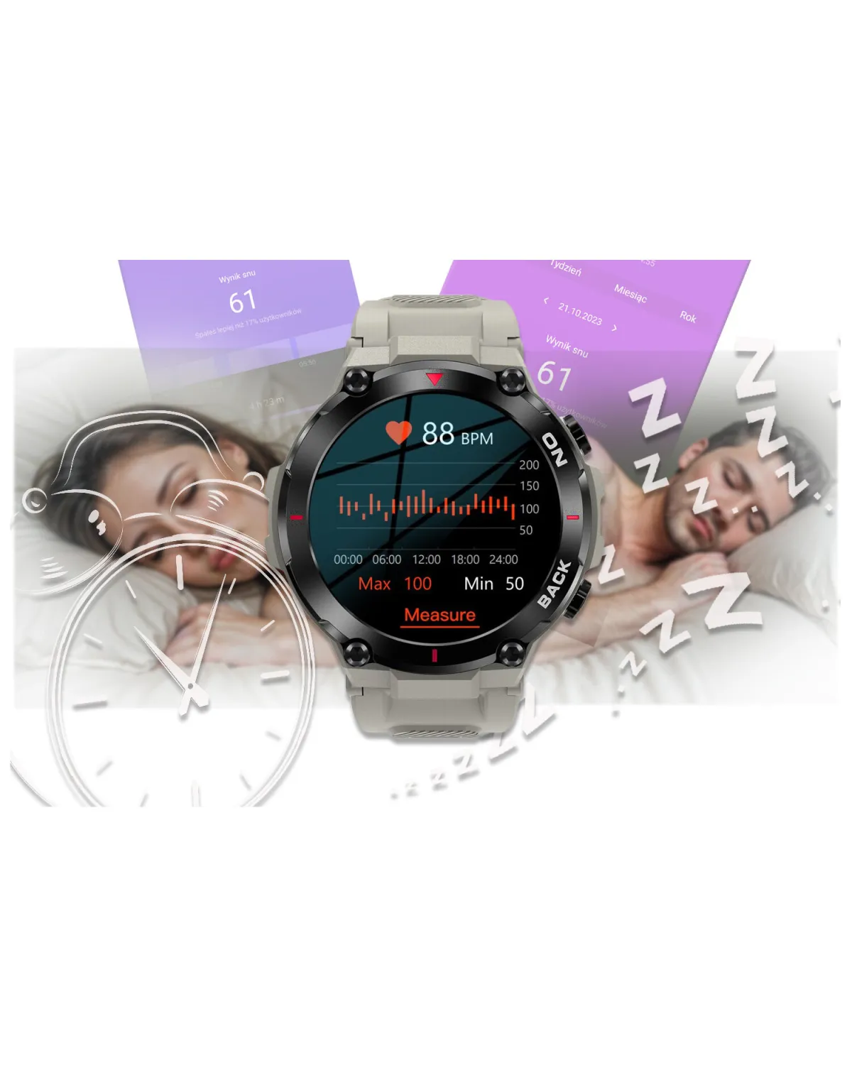 SMARTWATCH MĘSKI GRAVITY GT8-4 - z GPS (sg017d)