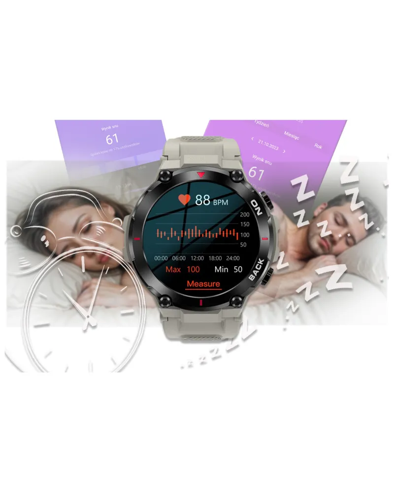 SMARTWATCH MĘSKI GRAVITY GT8-4 - z GPS (sg017d)