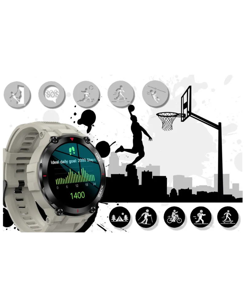 SMARTWATCH MĘSKI GRAVITY GT8-4 - z GPS (sg017d)