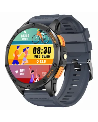 SMARTWATCH MĘSKI GRAVITY GT24-1 - LATARKA, DODATKOWY PASEK  (sg033a)