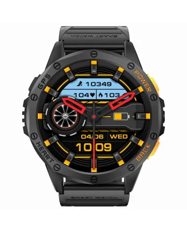 SMARTWATCH MĘSKI GRAVITY GT24-1 - LATARKA, DODATKOWY PASEK  (sg033a)