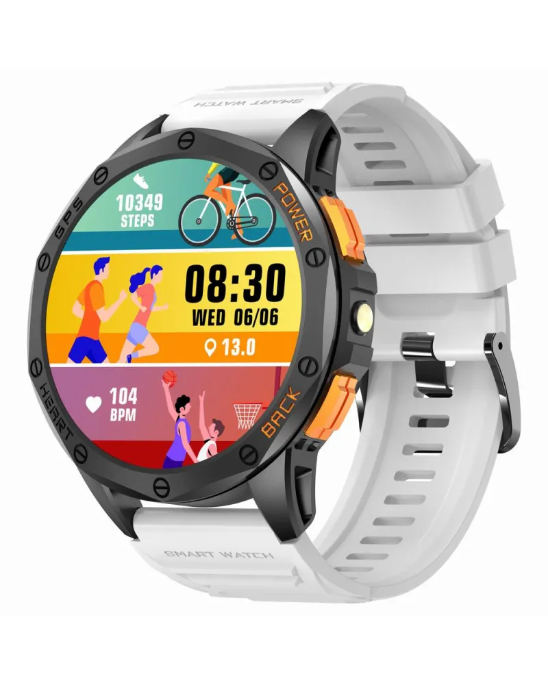 SMARTWATCH MĘSKI GRAVITY GT24-2 - LATARKA, DODATKOWY PASEK  (sg033b)
