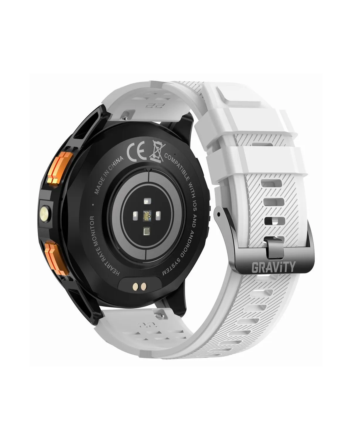 SMARTWATCH MĘSKI GRAVITY GT24-2 - LATARKA, DODATKOWY PASEK  (sg033b)