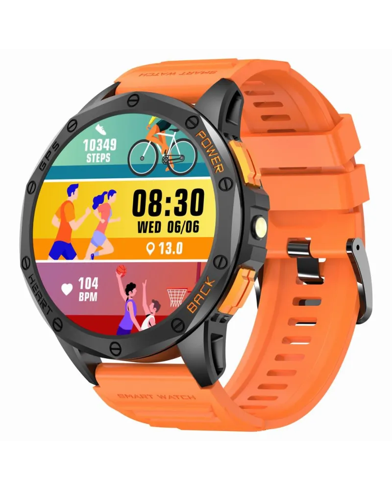 SMARTWATCH MĘSKI GRAVITY GT24-3 - LATARKA, DODATKOWY PASEK  (sg033c)