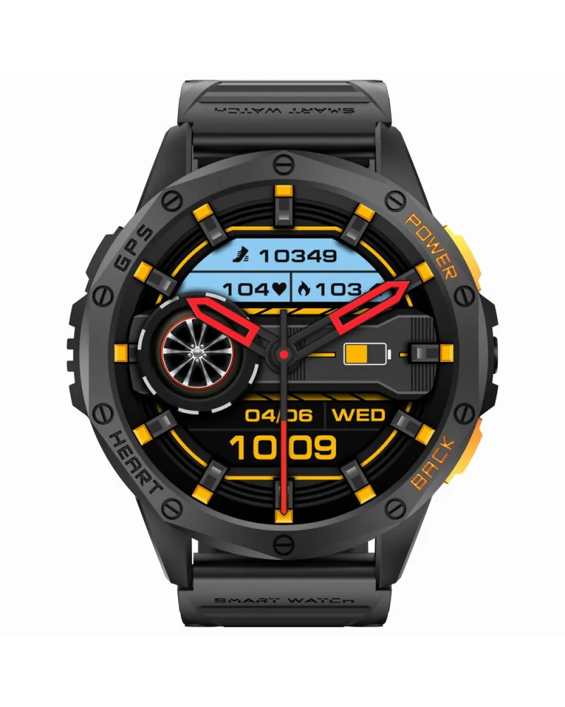 SMARTWATCH MĘSKI GRAVITY GT24-3 - LATARKA, DODATKOWY PASEK  (sg033c)