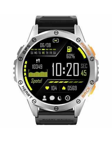 SMARTWATCH MĘSKI GRAVITY GT24-4 - LATARKA, DODATKOWY PASEK  (sg033d)