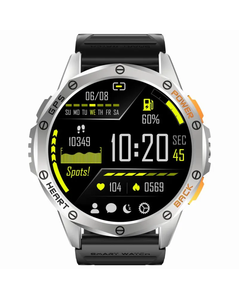 SMARTWATCH MĘSKI GRAVITY GT24-4 - LATARKA, DODATKOWY PASEK  (sg033d)