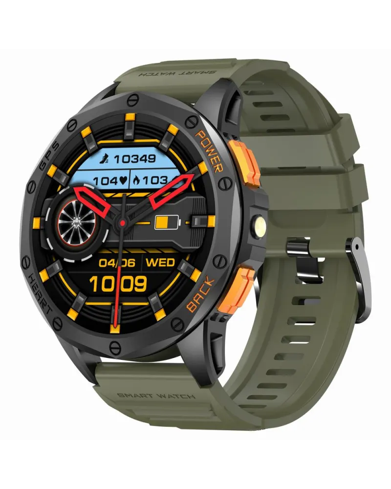 SMARTWATCH MĘSKI GRAVITY GT24-5 - LATARKA, DODATKOWY PASEK  (sg033e)