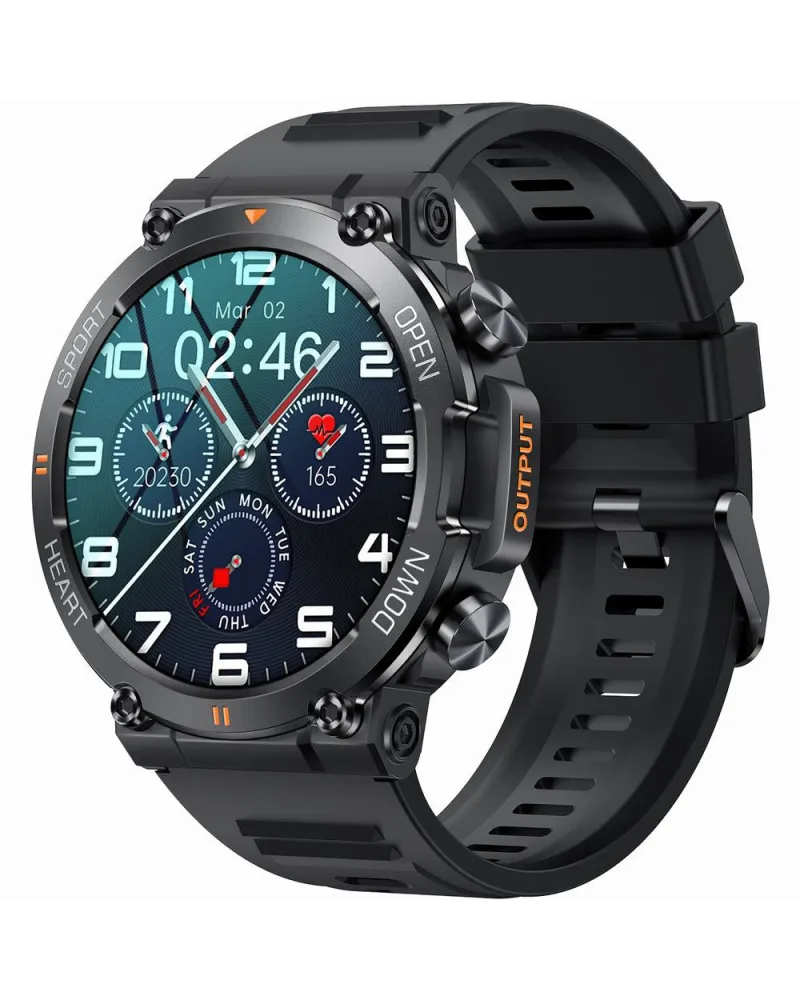SMARTWATCH MĘSKI GRAVITY GT7-1 PRO - WYKONYWANIE POŁĄCZEŃ, PULSOKSYMETR (sg018a)