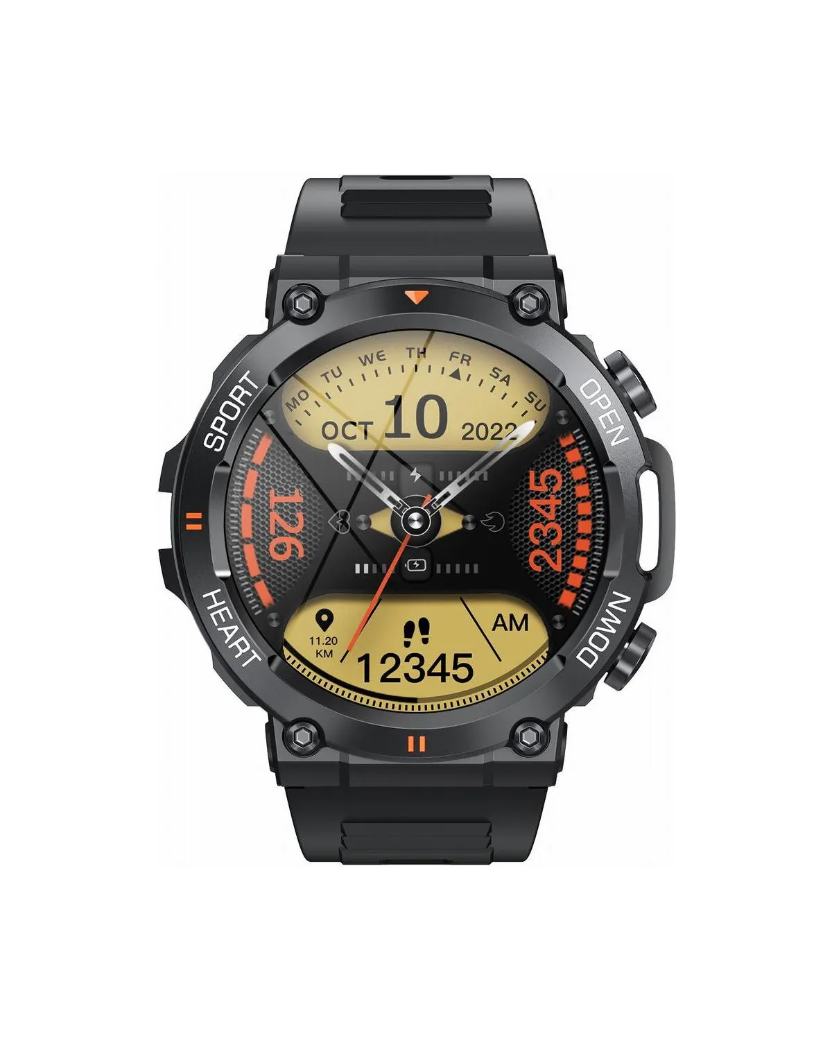 SMARTWATCH MĘSKI GRAVITY GT7-1 PRO - WYKONYWANIE POŁĄCZEŃ, PULSOKSYMETR (sg018a)