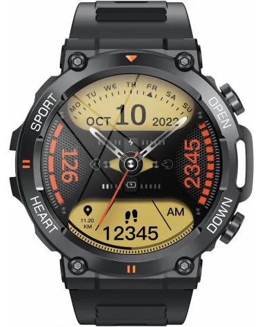 SMARTWATCH MĘSKI GRAVITY GT7-1 PRO - WYKONYWANIE POŁĄCZEŃ, PULSOKSYMETR (sg018a)