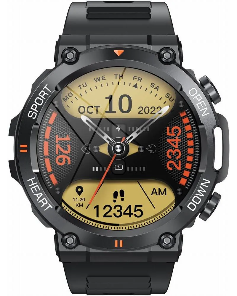 SMARTWATCH MĘSKI GRAVITY GT7-1 PRO - WYKONYWANIE POŁĄCZEŃ, PULSOKSYMETR (sg018a)